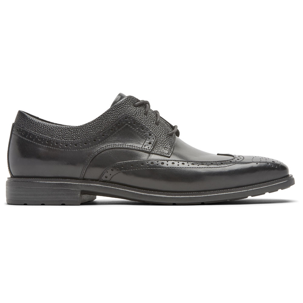 Rockport Mens Dres Sports Business 2 Wingtip - Dress Shoes Black - XCP932164